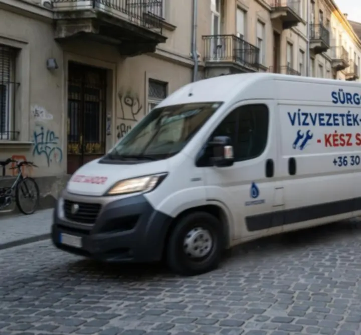 Vészhelyzeti kiszállásra érkező vízvezetékszerelő